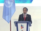 Presiden Joko Widodo memberikan pidato pembukaan Global Platform Disaster Risk Reduction (GPDRR) Ke-7 di Nusa Dua, Bali, Rabu, 25 Mei 2022 - foto: Koranjuri.com