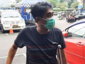 Kondisi jurnalis Elshinta Radio Eddy Suroso setelah mengalami insiden tabrak lari di kawasan Pancoran, Kamis (26/5/2022) dini hari - foto: Istimewa