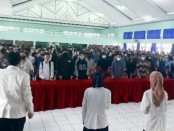 Sebanyak 600 mahasiswa baru gelombang 1 Universitas Muhammadiyah Purworejo (UMPurworejo) menjalani Kuliah Motivasi secara luring di Auditorium Kasman Singodemejo UMP, Jumat (24/06/2022) - foto: Sujono/Koranjuri.com