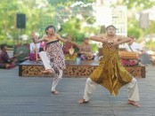Drama tari gambuh yang ditampilkan dalam etalase tur kebudayaan Indonesiagaya di Restoran Masa Masa, Ketewel, Gianyar, Bali, Sabtu, 11 Maret 2023 - foto: Koranjuri.com