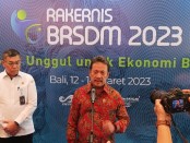 Menteri Kelautan dan Perikanan Wahyu Sakti Trenggono membuka Rapat Kerja Teknis (Rakernis) Badan Riset Sumber Daya Manusia (BRSDM) di Jimbaran, Bali, Selasa, 14 Maret 2023 - foto: Koranjuri.com