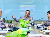Kepala Divisi Humas Polri Irjen Pol. Sandi Nugroho melakukan briefing kepada jajaran Divisi Humas Polri di Jakarta, Jumat (28/4/2023) - foto: ANTARA/HO-Divisi Humas Polri