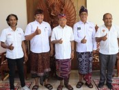Gubernur Bali Wayan Koster menerima kunjungan audiensi pengurus Serikat Media Siber Indonesia (SMSI) Provinsi Bali terkait Musyawarah Provinsi (Musprov) I SMSI Provinsi Bali - foto: Istimewa
